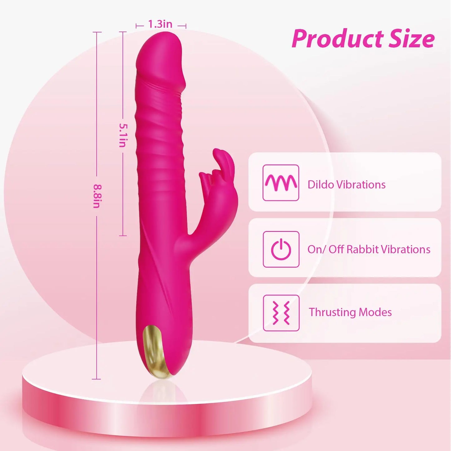 Ultimate Pleasure Rabbit Vibrator – Fast Thrusting Clitoral & G-Spot Stimulator