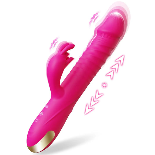 Ultimate Pleasure Rabbit Vibrator – Fast Thrusting Clitoral & G-Spot Stimulator